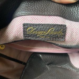 Brown leather textured Dooney & Burke
